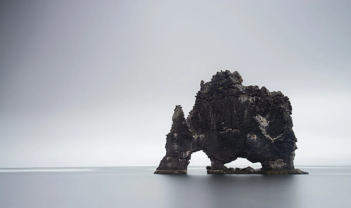 Icelandic lava rock formation